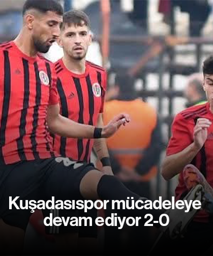 Kuşadasıspor mücadeleye devam ediyor 2-0