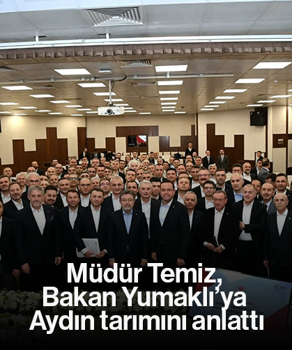 Müdür Temiz, Bakan Yumaklı’ya Aydın tarımını anlattı