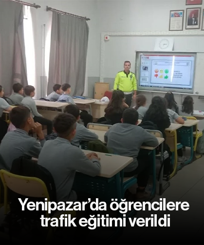Yenipazar’da öğrencilere trafik eğitimi verildi