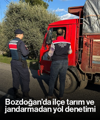 Bozdoğan’da ilçe tarım ve jandarmadan yol denetimi