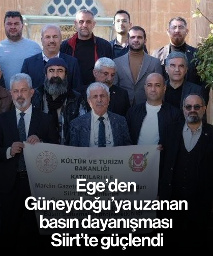 Ege’den Güneydoğu’ya uzanan basın dayanışması Siirt’te güçlendi