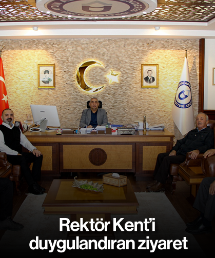 Rektör Kent'i duygulandıran ziyaret