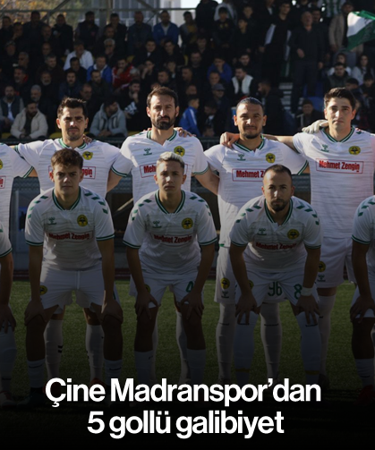 Çine Madranspor'dan 5 gollü galibiyet