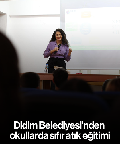 Didim Belediyesi’nden okullarda sıfır atık eğitimi