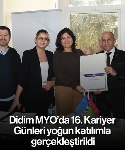 Didim MYO’da 16. Kariyer Günleri yoğun katılımla gerçekleştirildi