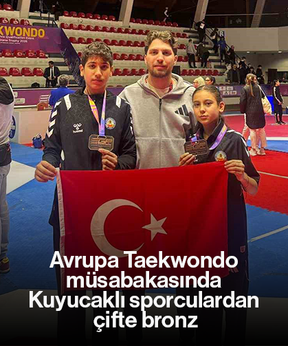 Avrupa Taekwondo müsabakasında Kuyucaklı sporculardan çifte bronz