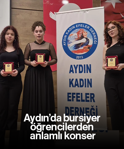 Aydın’da bursiyer öğrencilerden anlamlı konser