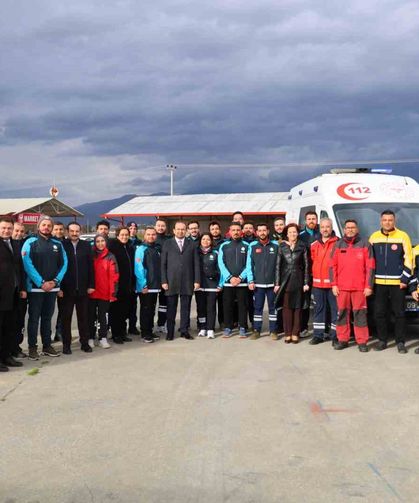 Aydın’da UMKE personeline ambulans sürüş güvenliği eğitimi