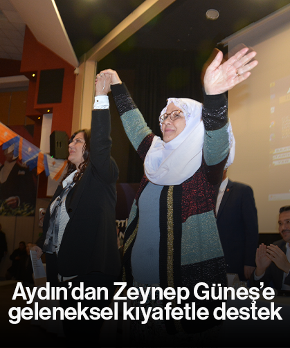 Aydın’dan Zeynep Güneş’e geleneksel kıyafetle destek