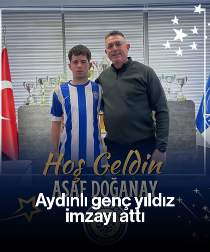 Aydınlı genç yıldız, imzayı attı