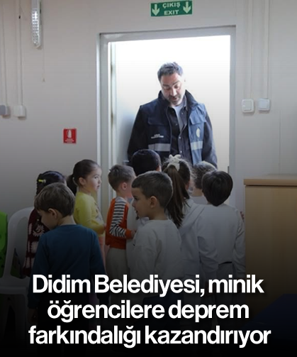 Didim Belediyesi, minik öğrencilere deprem farkındalığı kazandırıyor