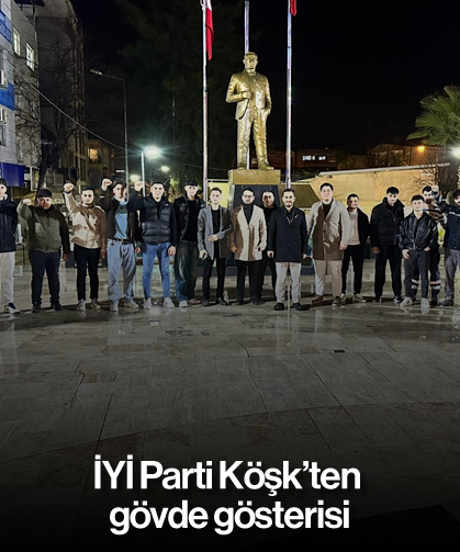 İYİ Parti Köşk’ten gövde gösterisi