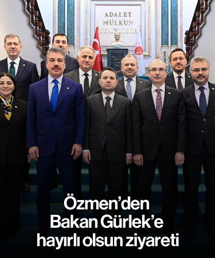 Özmen’den Bakan Gürlek’e hayırlı olsun ziyareti