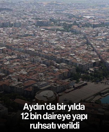 Aydın’da bir yılda 12 bin daireye yapı ruhsatı verildi