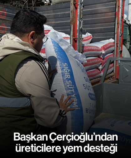 Başkan Çerçioğlu’ndan üreticilere yem desteği