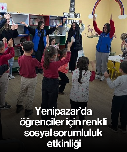 Yenipazar’da öğrenciler için renkli sosyal sorumluluk etkinliği
