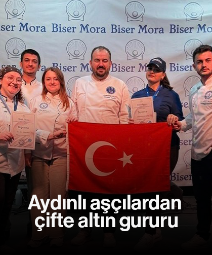 Aydınlı aşçılardan çifte altın gururu