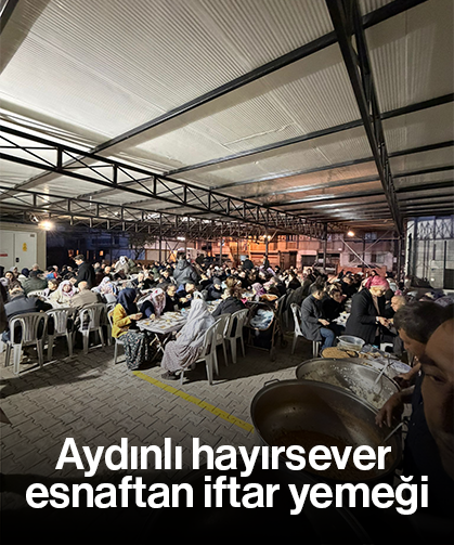 Aydınlı hayırsever esnaftan iftar yemeği