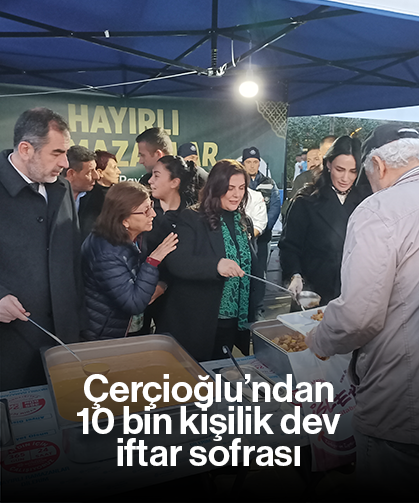 Çerçioğlu’ndan 10 bin kişilik dev iftar sofrası
