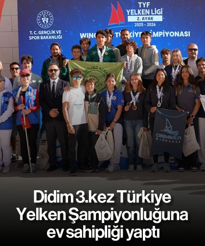 Didim 3.kez Türkiye Yelken Şampiyonluğuna ev sahipliği yaptı