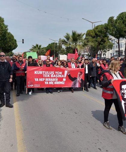 Didim CHP Örgütü, İmamoğlu için yürüdü