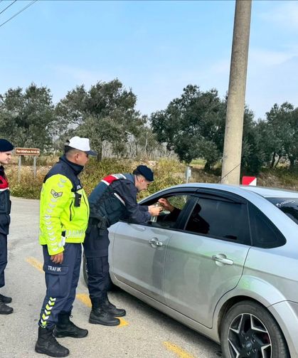 Germencik’te Jandarma’dan kolonya ve şekerli uygulama