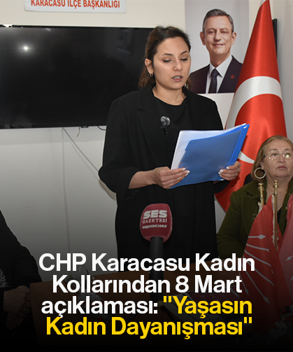 CHP Karacasu Kadın Kollarından 8 Mart açıklaması: "Yaşasın Kadın Dayanışması"