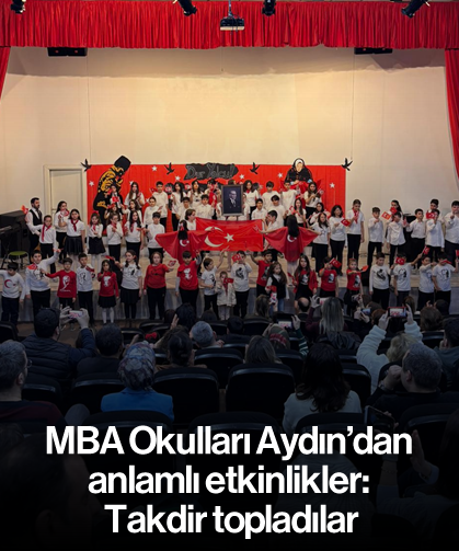 MBA Okulları Aydın’dan anlamlı etkinlikler: Takdir topladılar