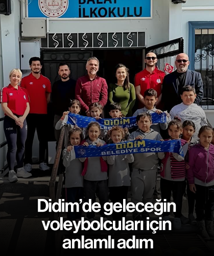 Didim’de geleceğin voleybolcuları için anlamlı adım
