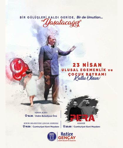 Didim'de 23 Nisan coşkusu akşam etkinlikleriyle kutlanacak