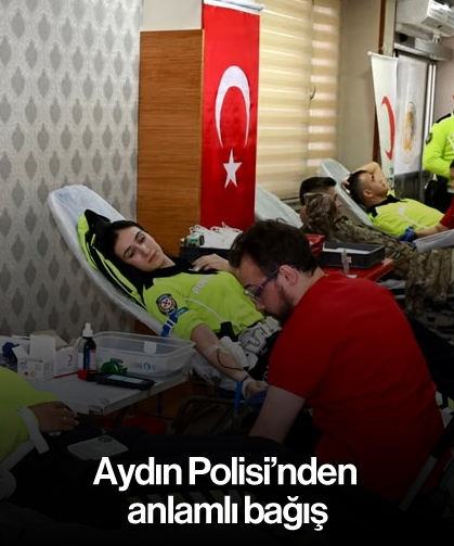 Aydın Polisi’nden anlamlı bağış