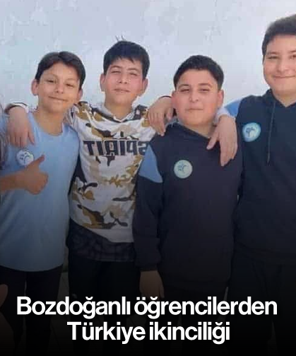 Bozdoğanlı öğrencilerden Türkiye ikinciliği