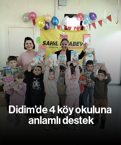 Didim’de 4 köy okuluna anlamlı destek