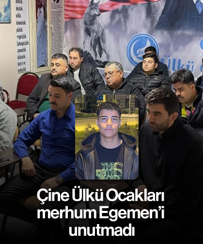 Çine Ülkü Ocakları, merhum Egemen'i unutmadı