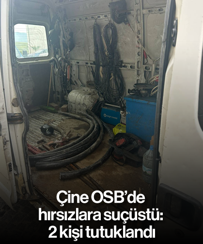 Çine OSB'de hırsızlara suçüstü: 2 kişi tutuklandı