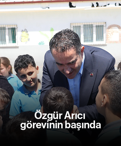 Özgür Arıcı görevinin başında
