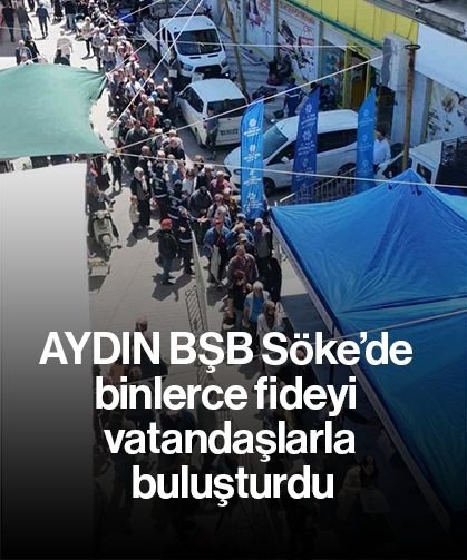 Aydın BŞB Söke’de binlerce fideyi vatandaşlarla buluşturdu