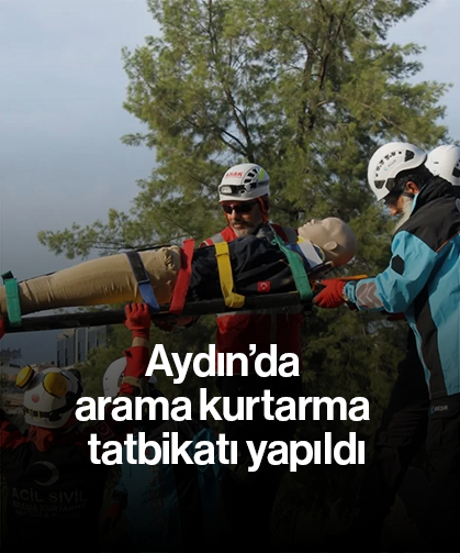 Aydın’da arama kurtarma tatbikatı yapıldı