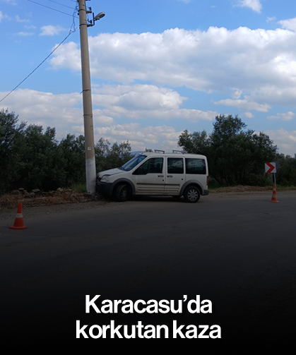 Karacasu'da korkutan kaza