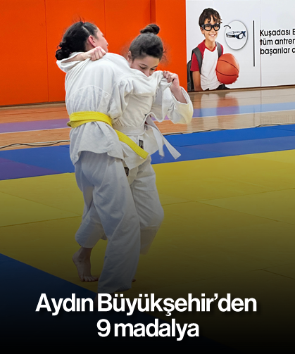 Aydın Büyükşehir'den 9 madalya
