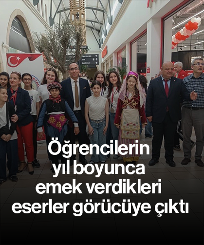 Öğrencilerin yıl boyunca emek verdikleri eserler görücüye çıktı