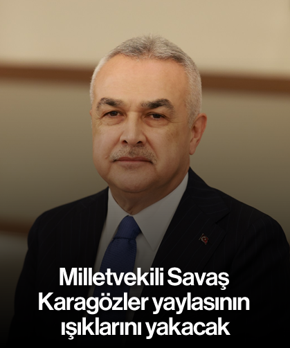 Milletvekili Savaş, Karagözler yaylasının ışıklarını yakacak
