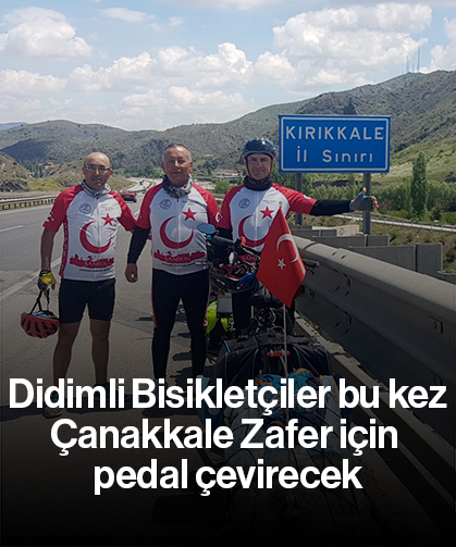 Didimli Bisikletçiler bu kez Çanakkale Zafer için pedal çevirecek