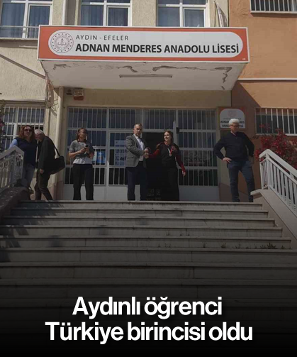 Aydınlı öğrenci Türkiye birincisi oldu