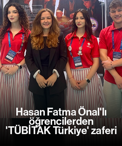 Hasan Fatma Önal'lı öğrencilerden 'TÜBİTAK Türkiye' zaferi
