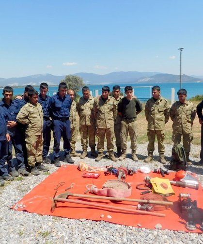 Askeri personele orman yangını eğitimi