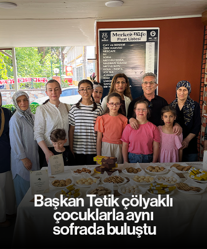 Başkan Tetik çölyaklı çocuklarla aynı sofrada buluştu
