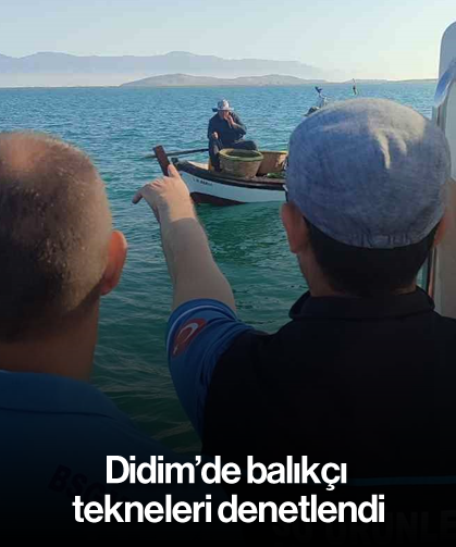 Didim’de balıkçı tekneleri denetlendi