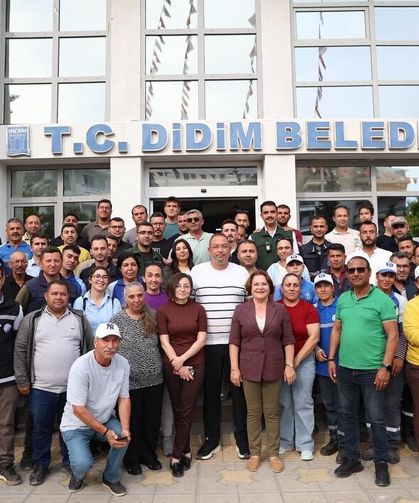Didim Belediyesinde Bayramlaşma mesaisi