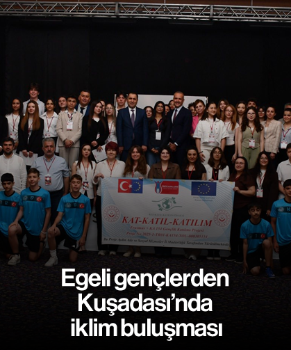 Egeli gençlerden Kuşadası’nda iklim buluşması